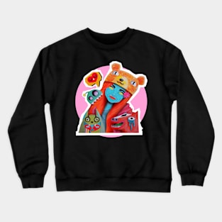 bear head zyrile Crewneck Sweatshirt